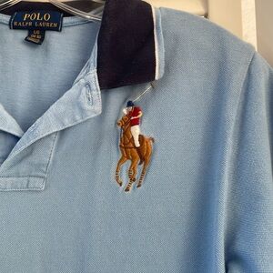 Ralph Lauren Polo boys large 14-16 double logo shirt. EUC